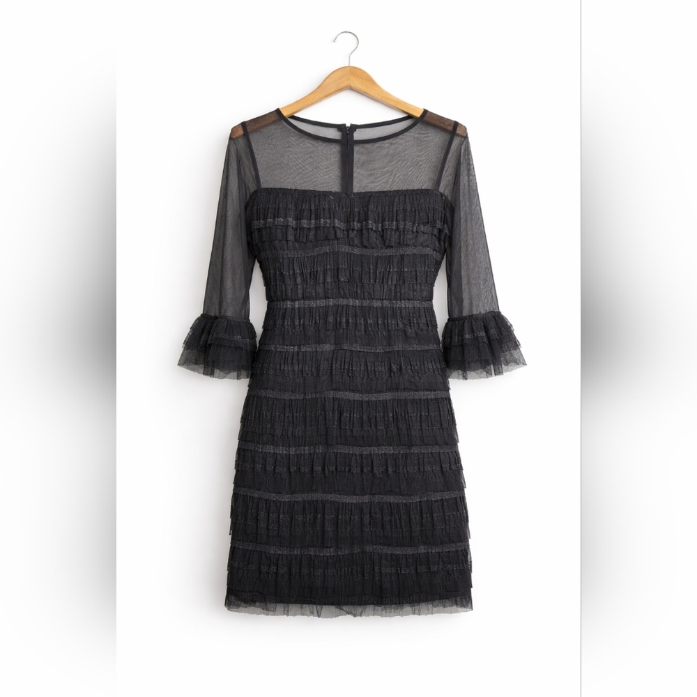 NWOT R&M Richards Long Sleeve Ruched Sheath Dress | Size 6 Elegant Formal Evenin